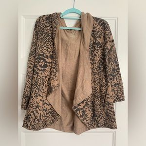 Cuddl duds cardigan w/pockets and hood